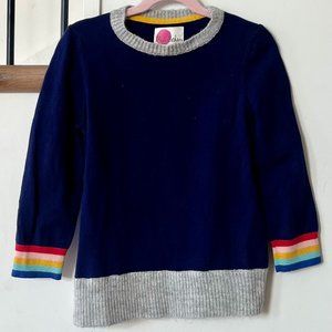 Mini Boden Heart Sleeve Sweater | Girls | Size 6-7